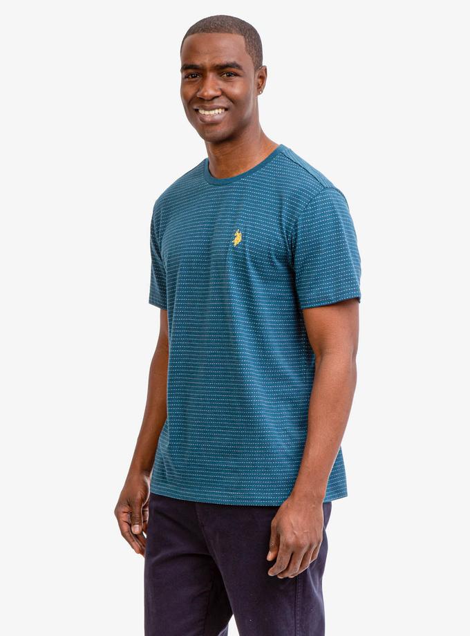 USPA JACQUARD MICRO STRIPE T-SHIRT Free shipping