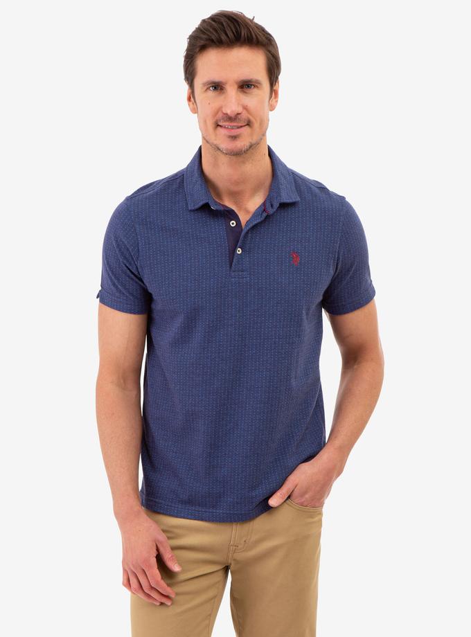 USPA JACQUARD PATTERN JERSEY POLO SHIRT New Arrival