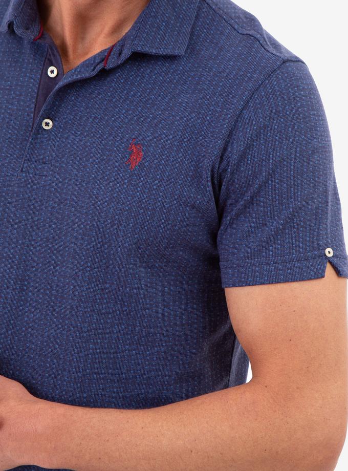 USPA JACQUARD PATTERN JERSEY POLO SHIRT New Arrival