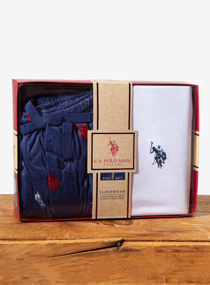 USPA JERSEY TOP AND LUXE FLEECE PANT SET High Quality