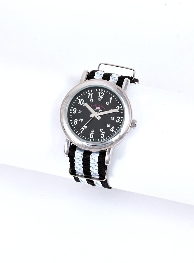 USPA JUNIOR BLACK AND WHITE NYLON STRAP WATCH Best Seller