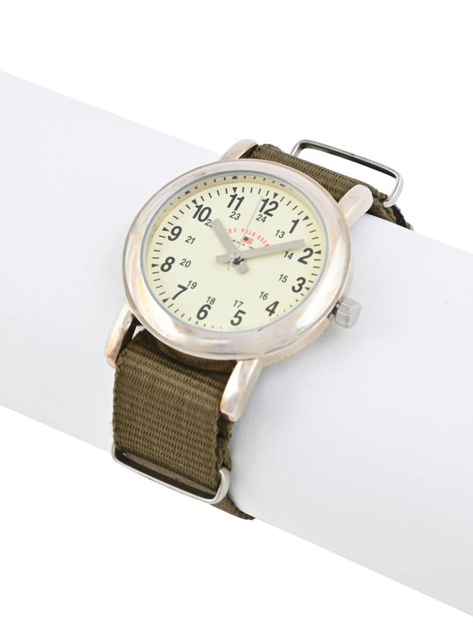 USPA JUNIOR GREEN NYLON STRAP WATCH High Quality