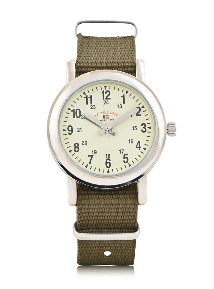 USPA JUNIOR GREEN NYLON STRAP WATCH High Quality