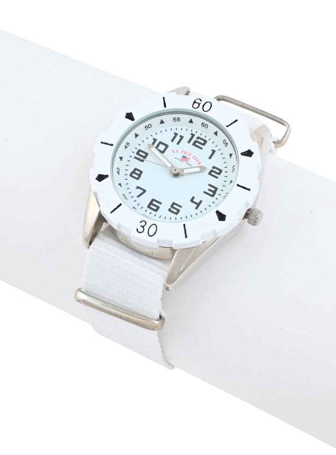 USPA JUNIOR WHITE NYLON STRAP WATCH Best Price