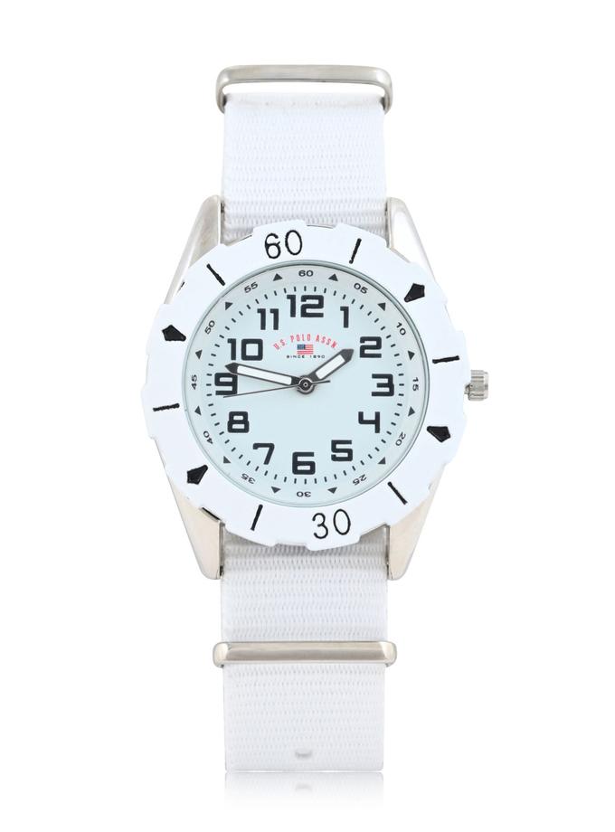 USPA JUNIOR WHITE NYLON STRAP WATCH Best Price