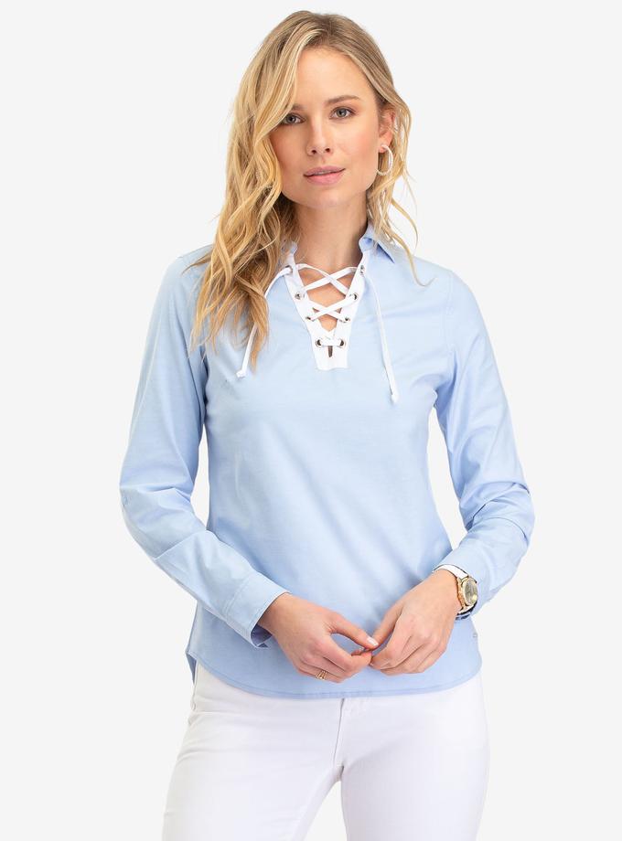 USPA LACE UP OXFORD SHIRT Best Seller