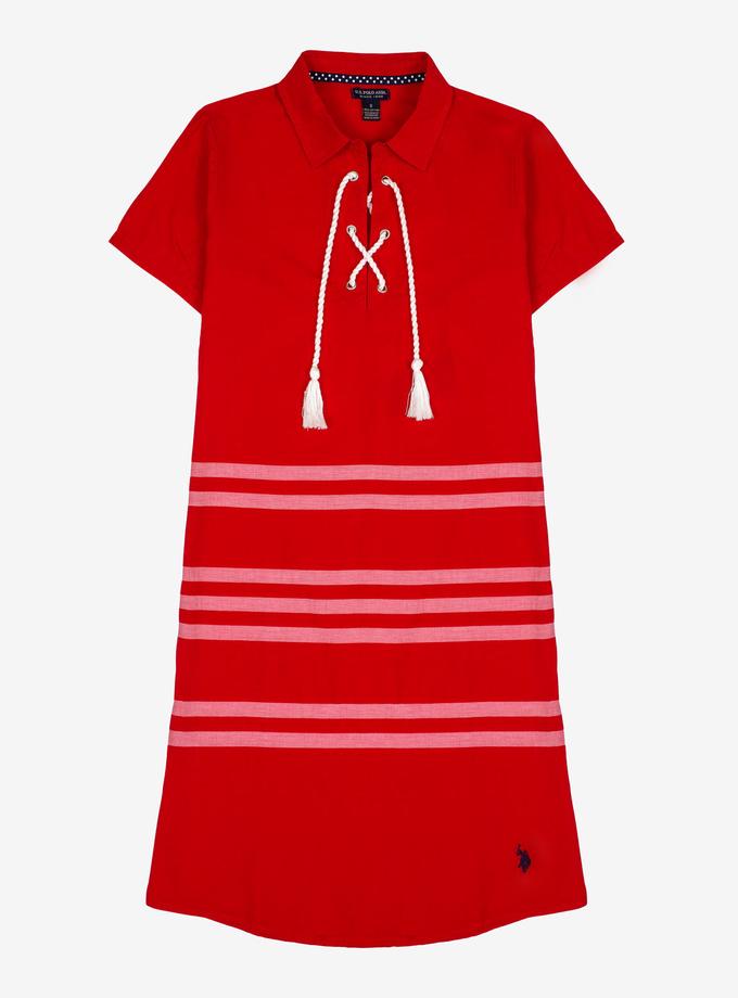 USPA LACE UP STRIPED DRESS Best Price