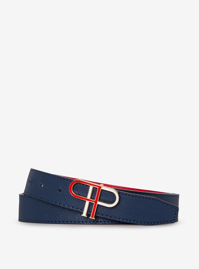 USPA LADIES 30MM ENAMEL REVERSIBLE DOUBLE P BELT Best Seller