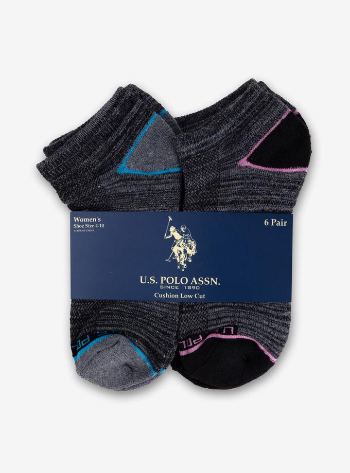 USPA LADIES 6 PACK LOW CUT SOCKS For Sale