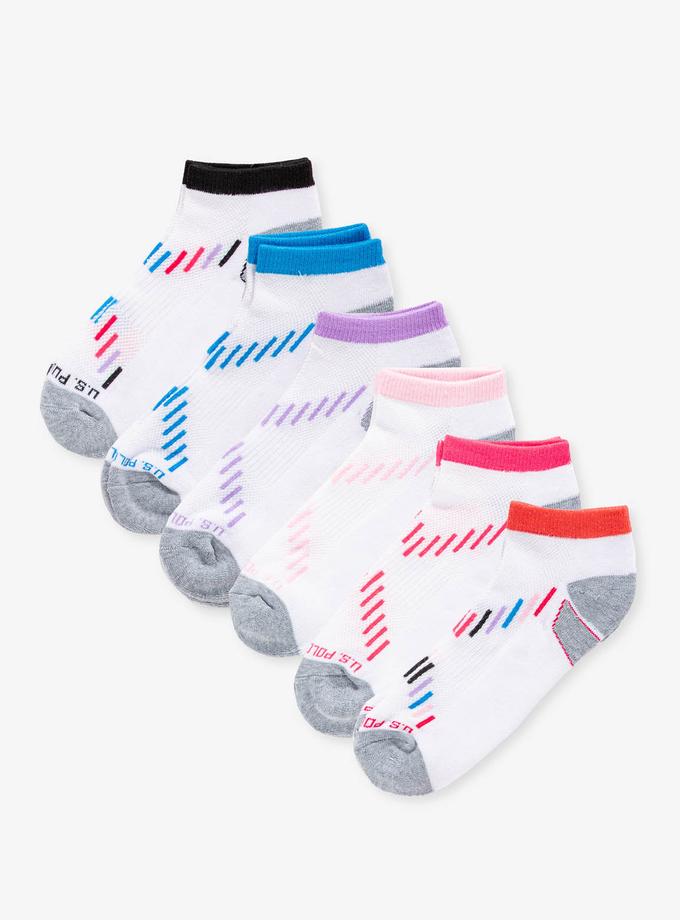 USPA LADIES 6PK LOWCUT PERFORMANCE SOCKS Free shipping