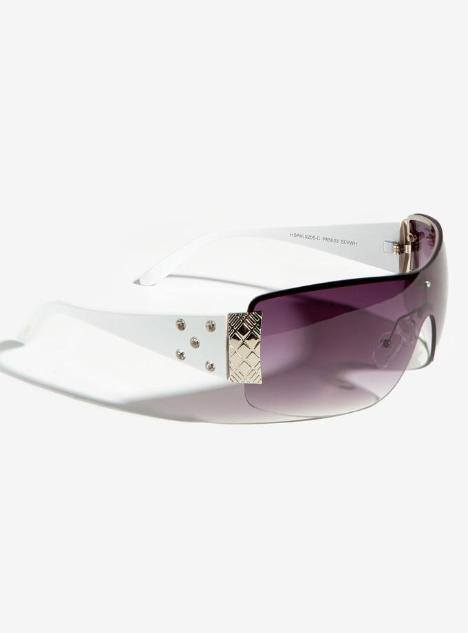 USPA LADIES EMBELLISHED SHIELD SUNGLASSES Best Buy