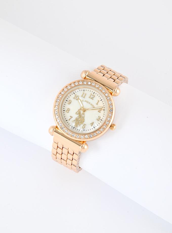 USPA LADIES GOLDTONE BRACELET WATCH Best Seller