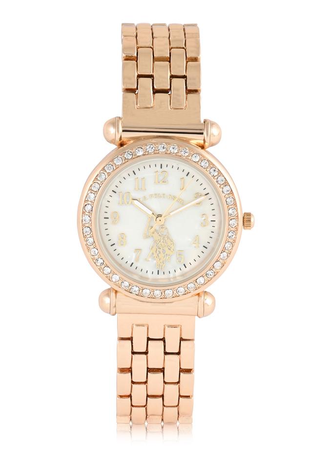 USPA LADIES GOLDTONE BRACELET WATCH Best Seller