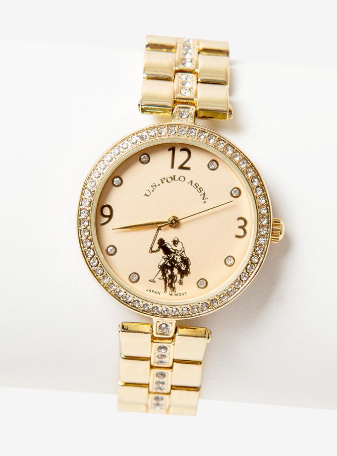 USPA LADIES GOLDTONE BRACELET WATCH New Arrival