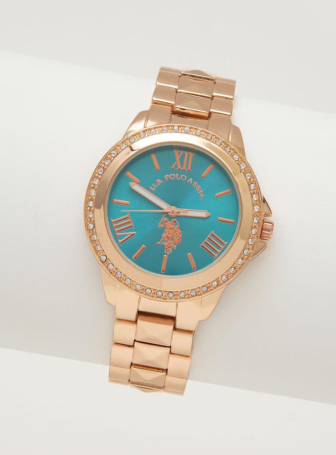 USPA LADIES PYRAMID LINK BRACELET WATCH High Quality