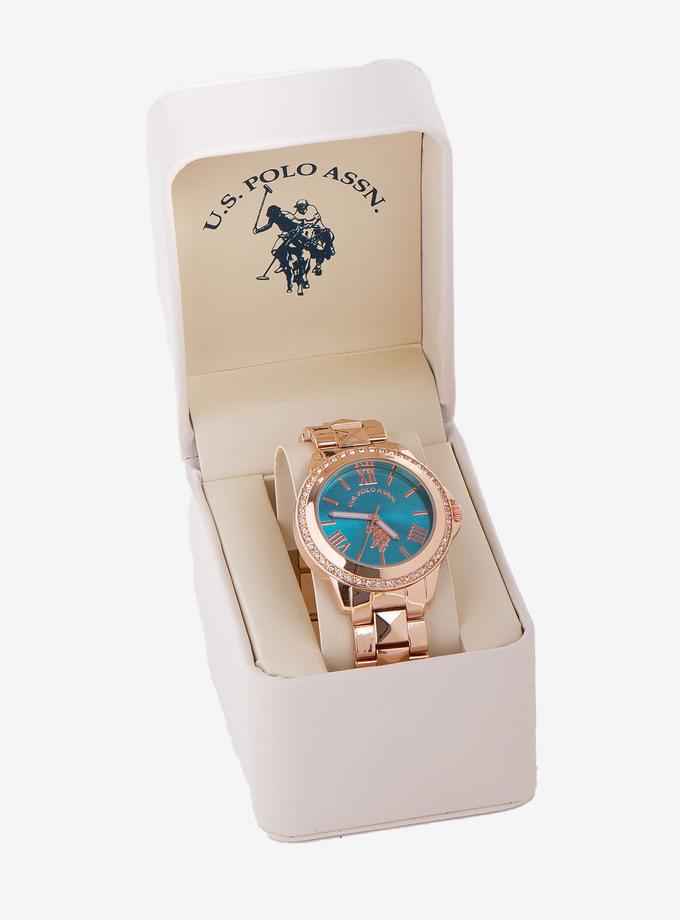 USPA LADIES PYRAMID LINK BRACELET WATCH High Quality