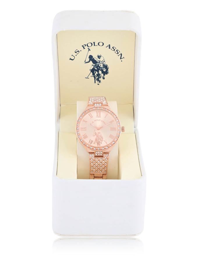 USPA LADIES ROSE GOLD ANALOG BRACELET WATCH For Sale