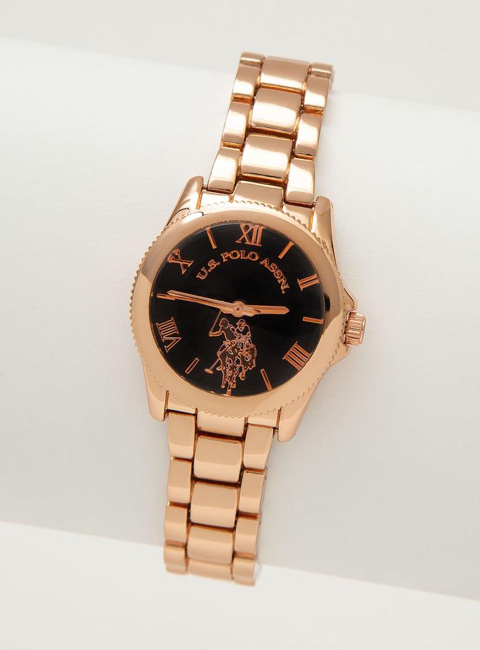 USPA LADIES ROSE GOLD BRACELET WATCH High Quality