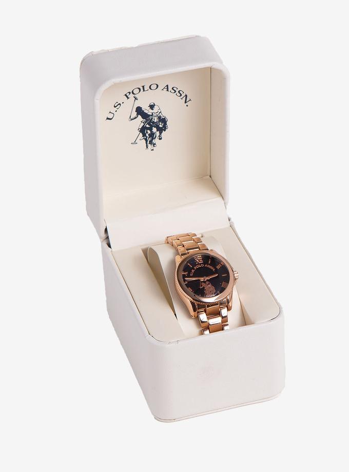 USPA LADIES ROSE GOLD BRACELET WATCH High Quality