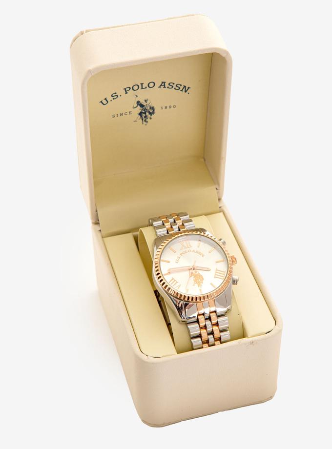 USPA LADIES ROSE GOLD TWO TONE BRACELET WATCH Best Price