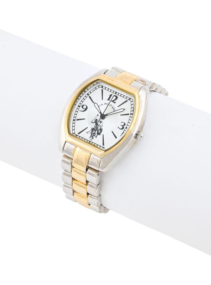 USPA LADIES SILVER AND GOLD SQUARE FACE WATCH Best Buy