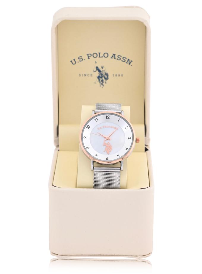 USPA LADIES SILVER MESH STRAP WATCH Free shipping