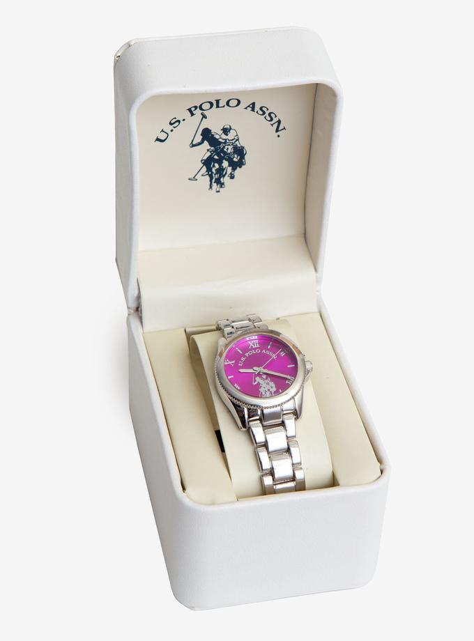 USPA LADIES SILVERTONE BRACELET WATCH On Sale