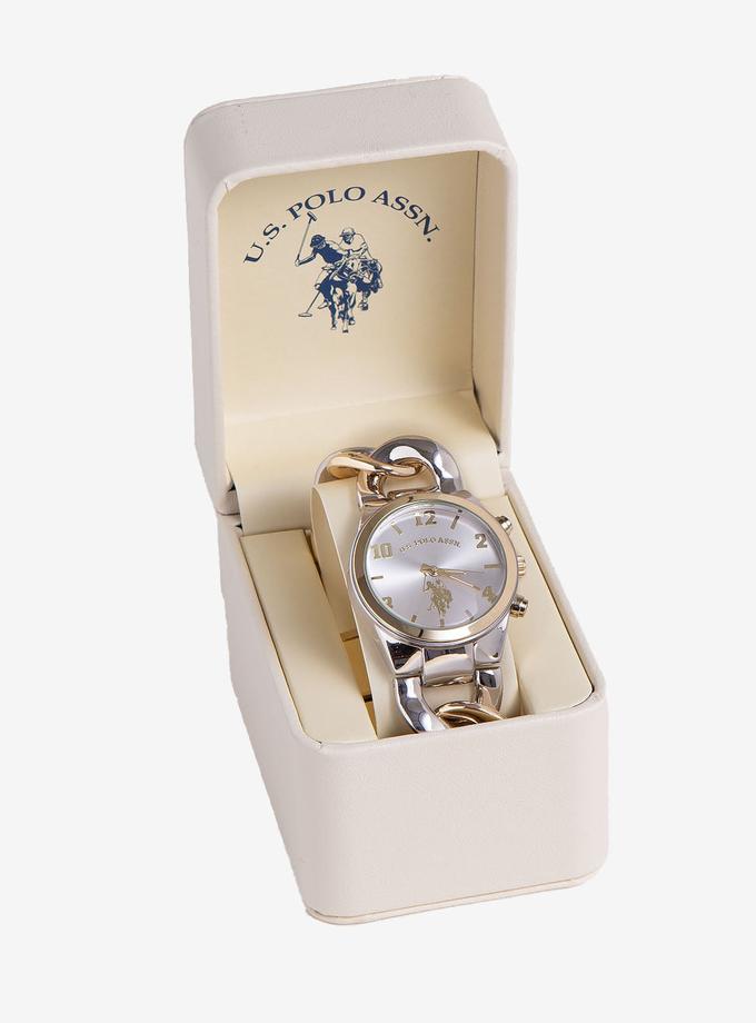 USPA LADIES TWO TONE CHAIN WATCH Best Seller