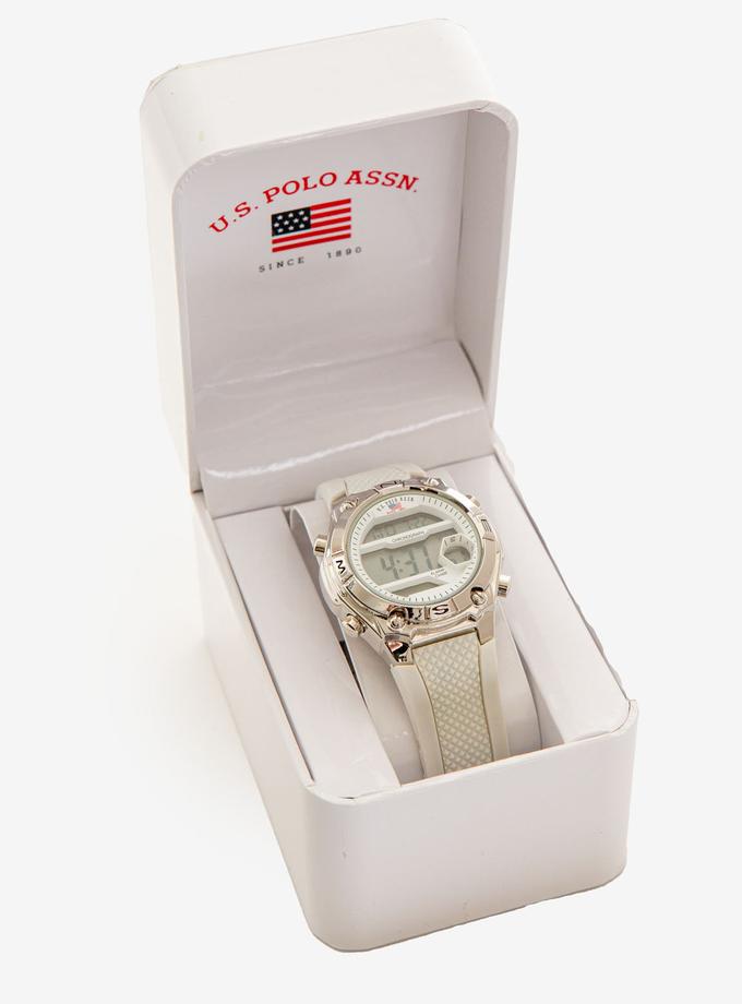 USPA LADIES WHITE SPORT DIGITAL WATCH Free shipping