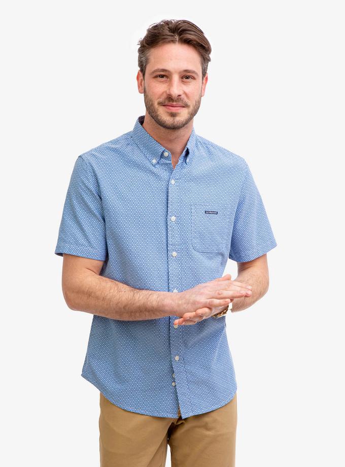 USPA LINK PRINT SHORT SLEEVE OXFORD SHIRT On Sale