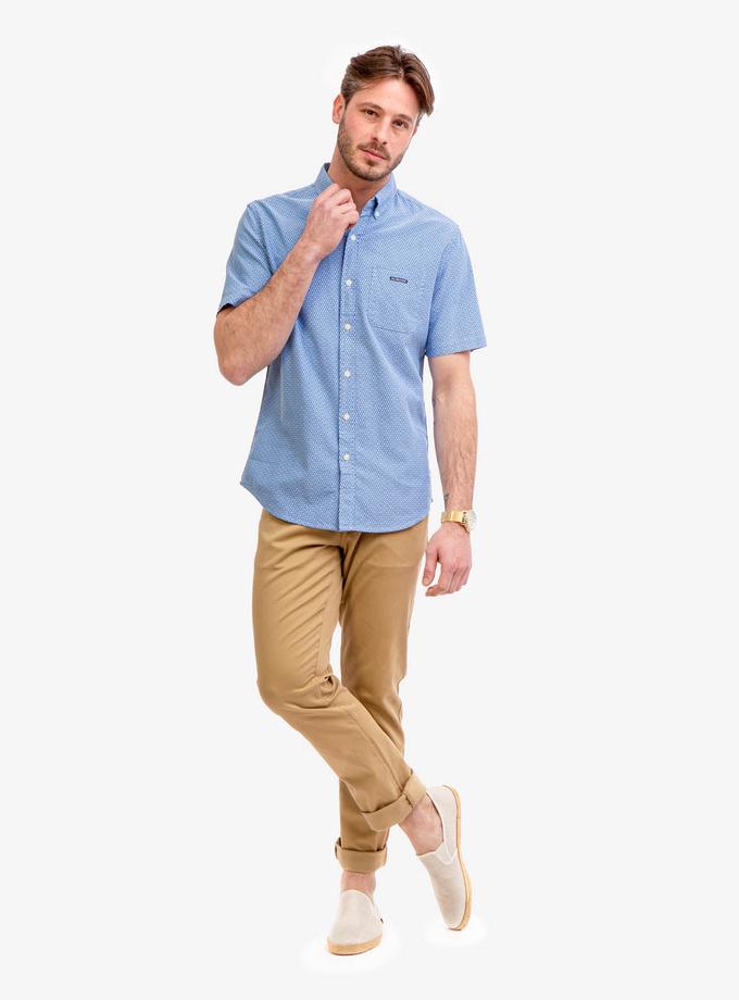 USPA LINK PRINT SHORT SLEEVE OXFORD SHIRT On Sale