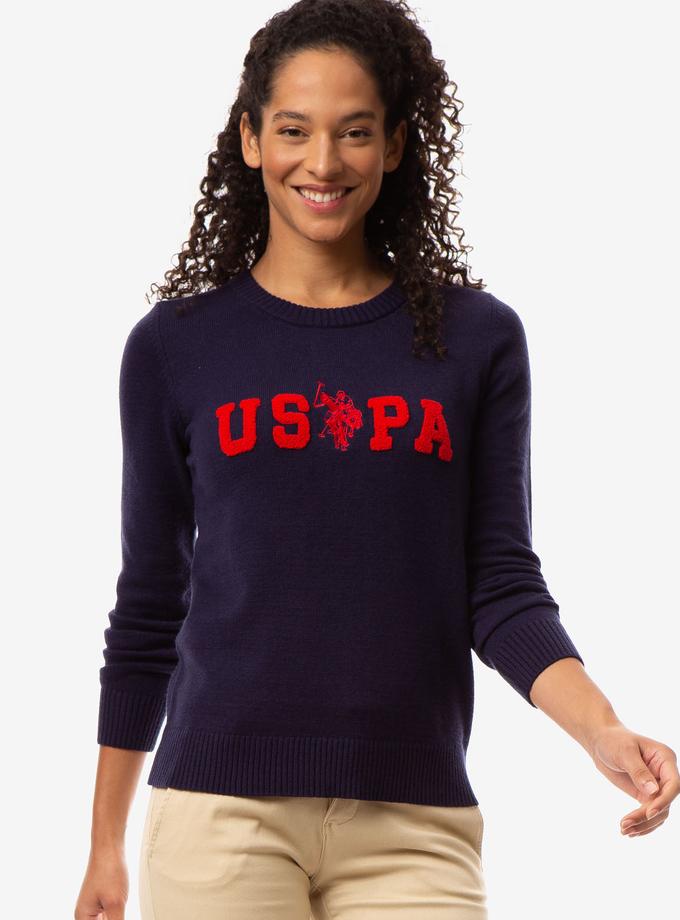 USPA LOGO CREW NECK SWEATER Best Price