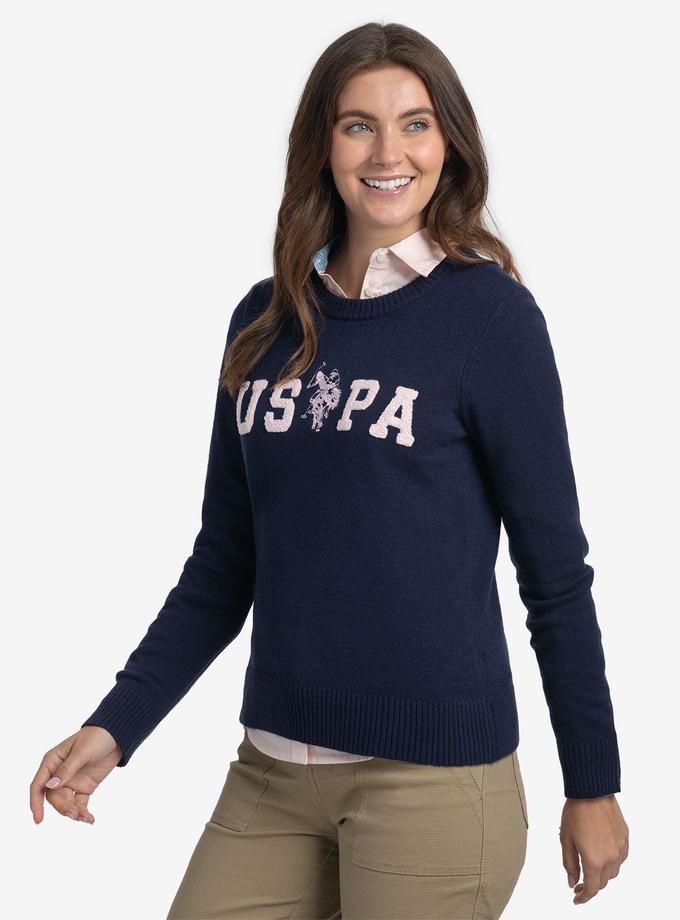 USPA LOGO CREW NECK SWEATER Best Seller