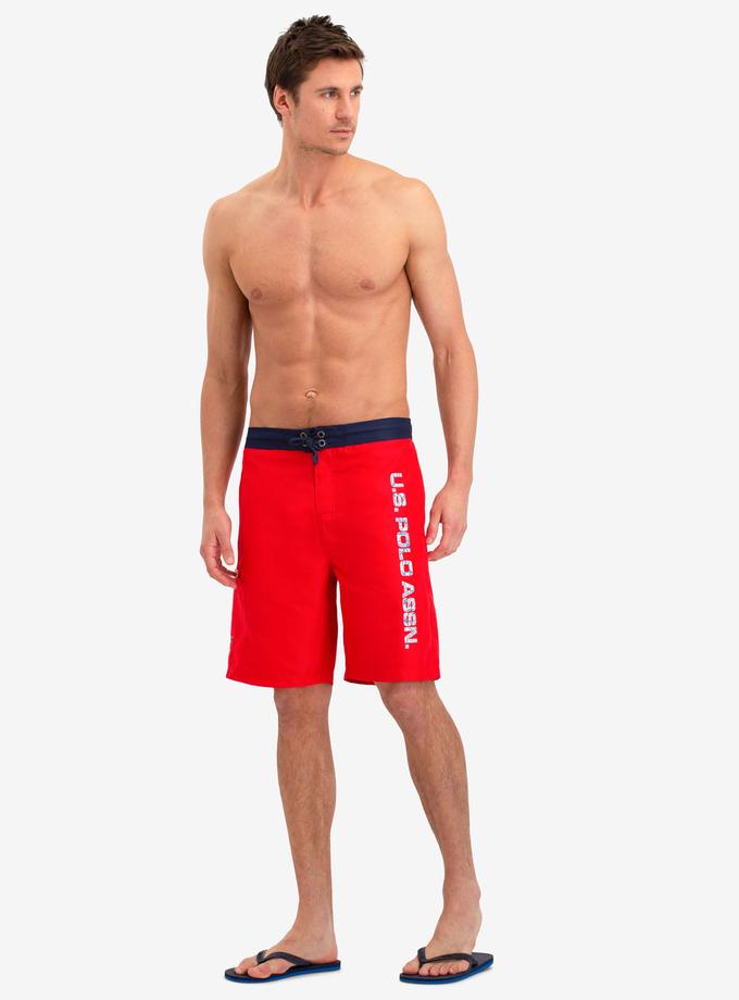 USPA LOGO PRINT SWIM TRUNKS For Sale