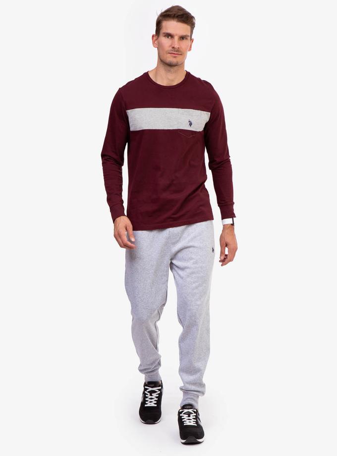 USPA LONG SLEEVE CHEST STRIPE POCKET T-SHIRT On Sale