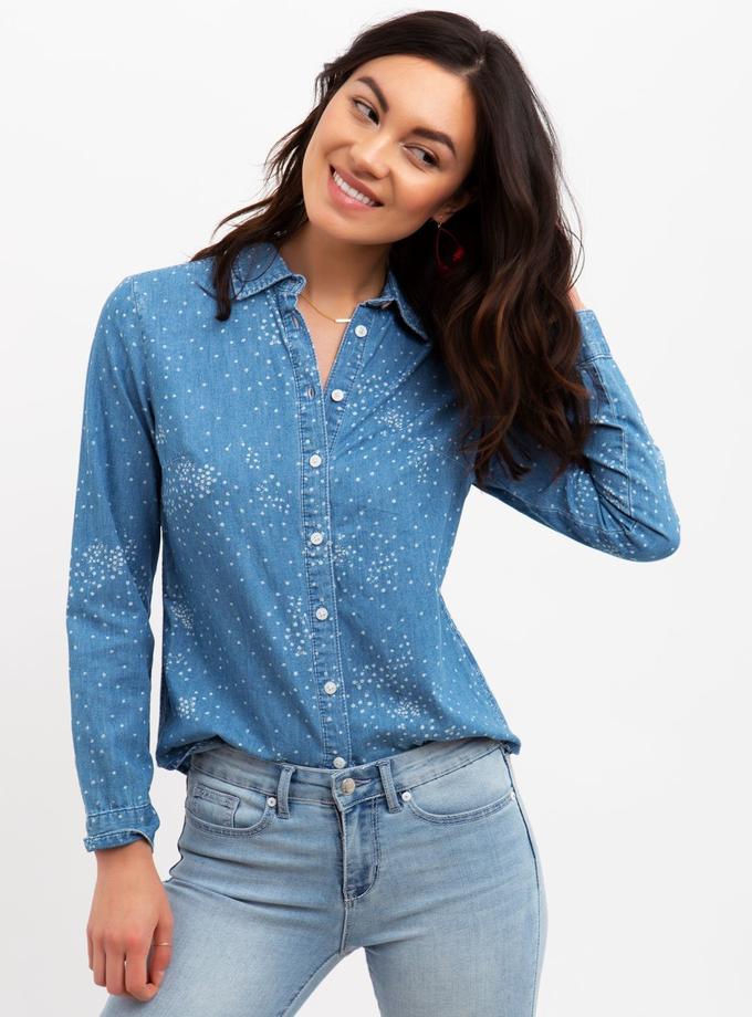 USPA Long Sleeve Denim Shirt On Sale