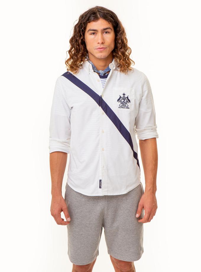 USPA LONG SLEEVE DIAGONAL SASH OXFORD SHIRT For Sale