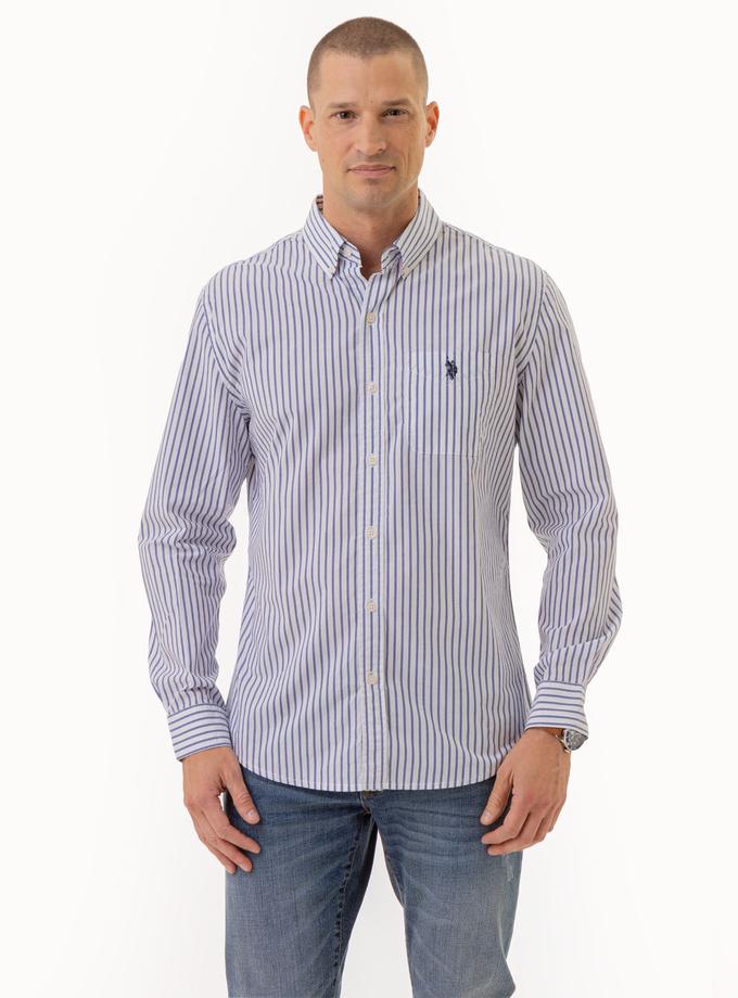 USPA LONG SLEEVE FINE MADRAS STRIPE WOVEN SHIRT Best Buy