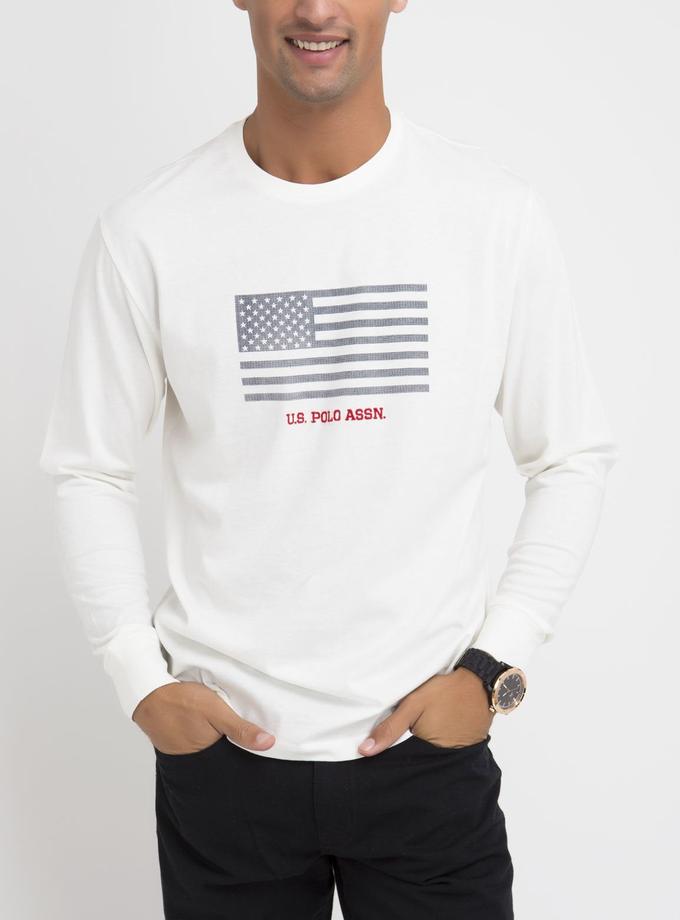 USPA LONG SLEEVE FLAG T-SHIRT Same Day Delivery