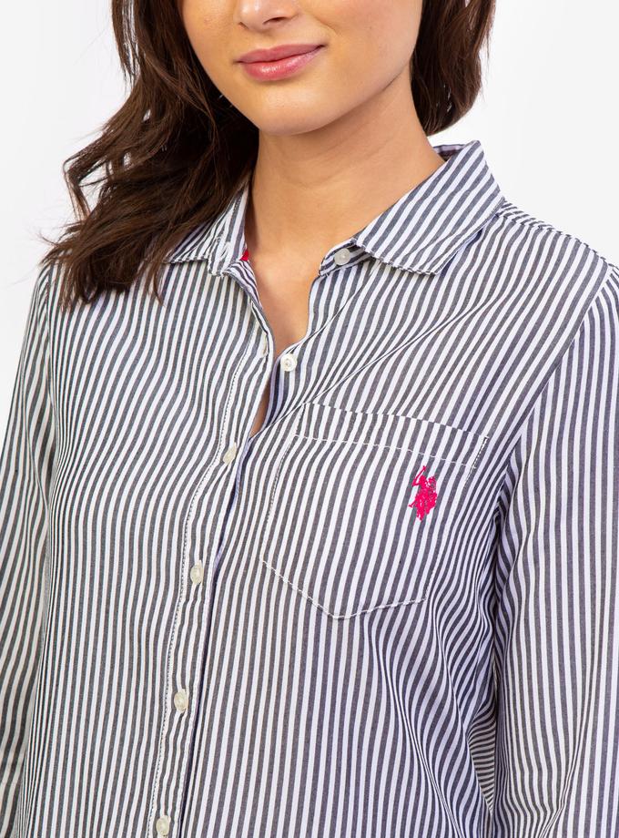 USPA LONG SLEEVE PRINTED WOVEN SHIRT Best Buy