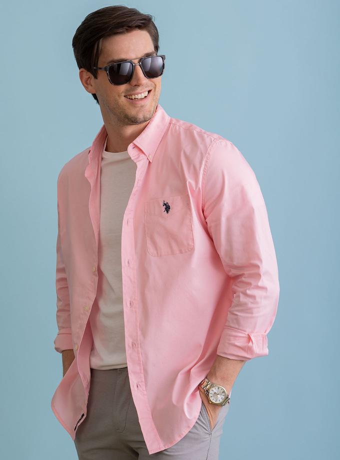 USPA LONG SLEEVE SOLID STRETCH POPLIN SHIRT Best Seller