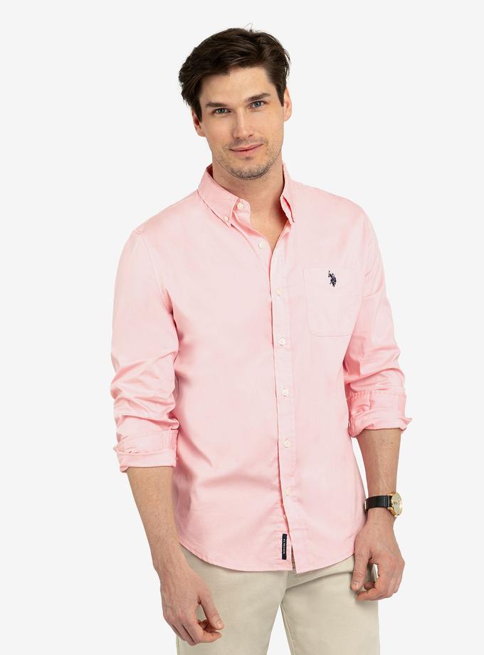 USPA LONG SLEEVE SOLID STRETCH POPLIN SHIRT Best Seller