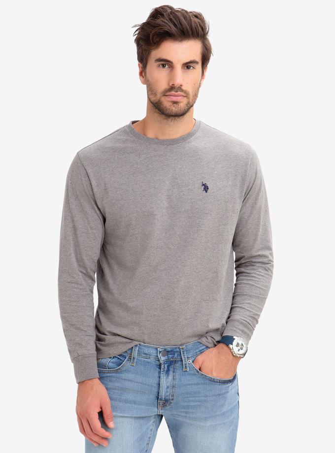 USPA LONG SLEEVE SOLID T-SHIRT On Sale