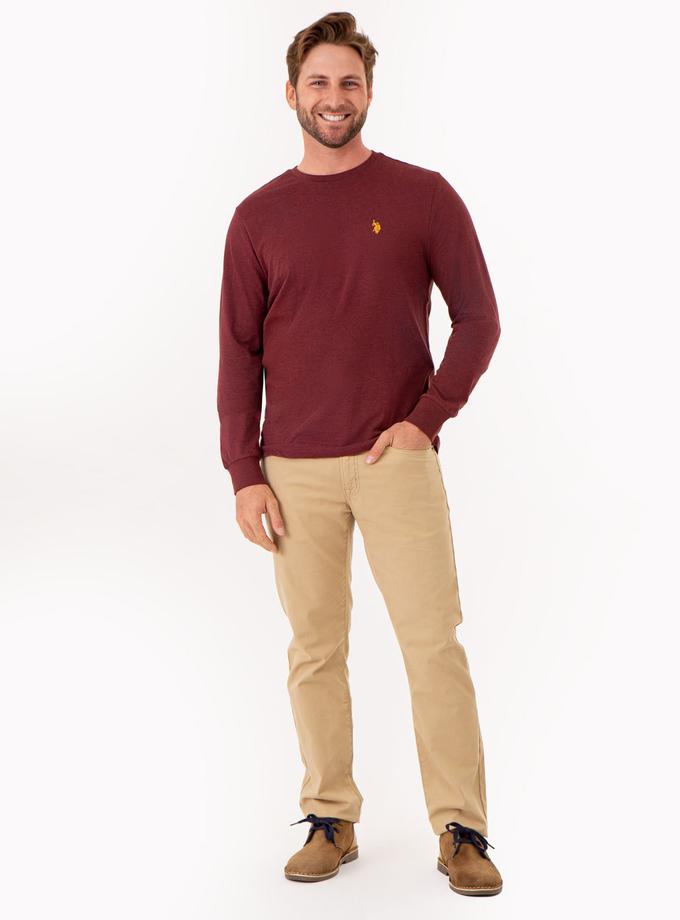 USPA LONG SLEEVE SOLID T-SHIRT Same Day Delivery