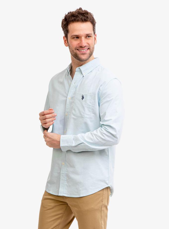 USPA LONG SLEEVE STRETCH OXFORD SHIRT Best Seller