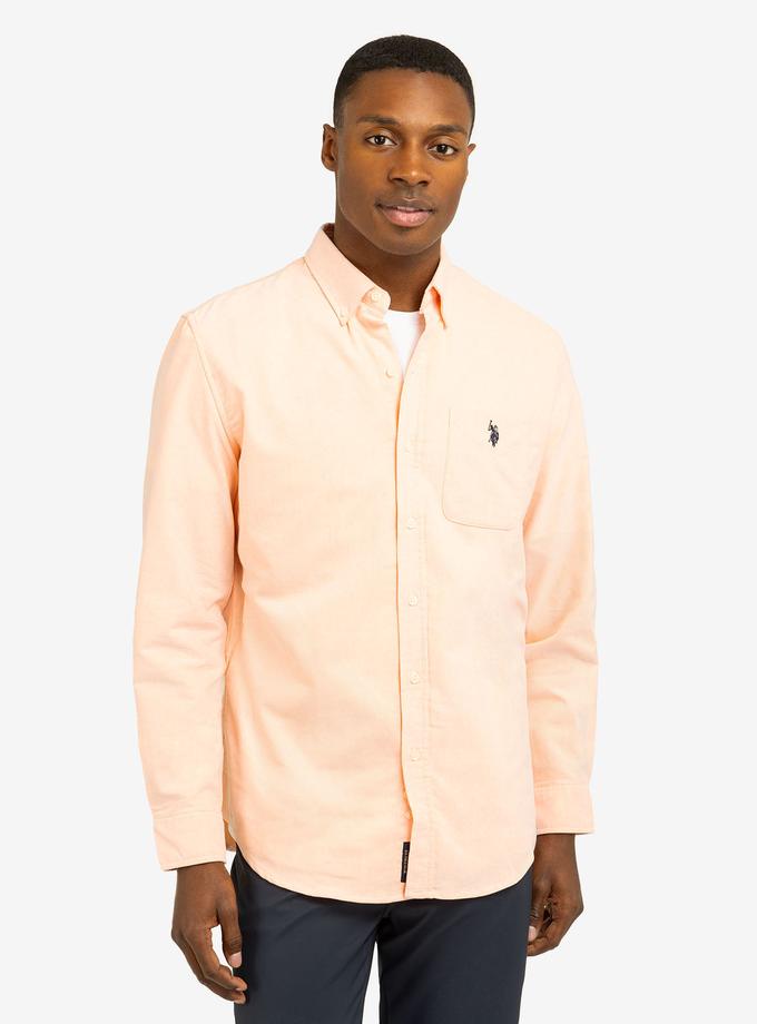 USPA LONG SLEEVE STRETCH OXFORD SHIRT Same Day Delivery