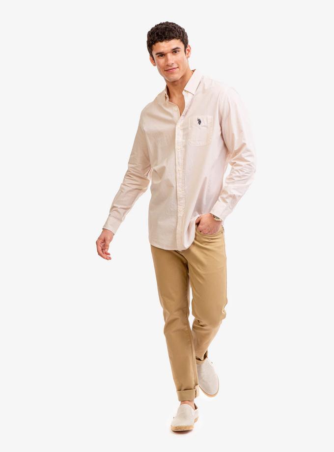 USPA LONG SLEEVE STRETCH POPLIN SHIRT On Sale