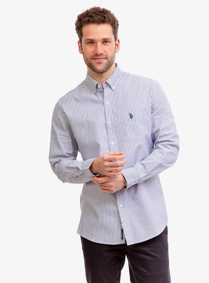 USPA LONG SLEEVE STRIPE OXFORD SHIRT High Quality