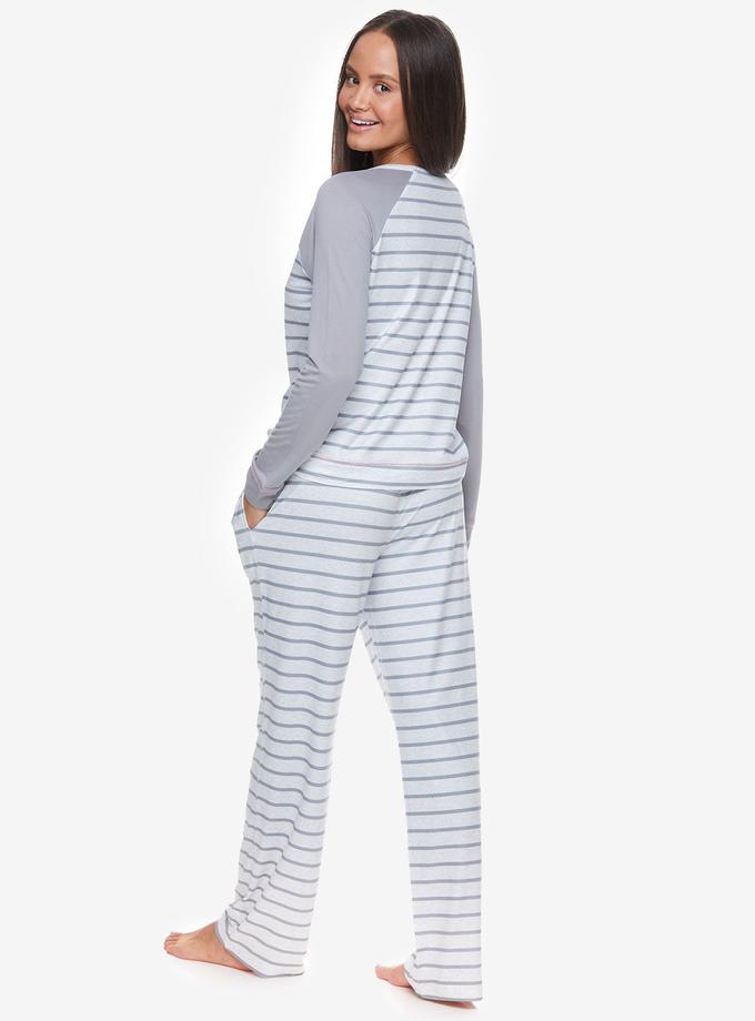 USPA LONG SLEEVE STRIPED LOUNG SET Best Seller