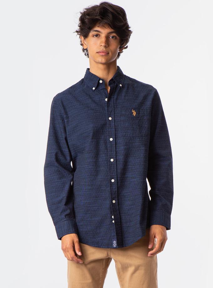 USPA LONG SLEEVE TEXTURED PATTERNED SHIRT Best Seller